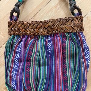 Cappelli Multicolor Woven Women's Bag